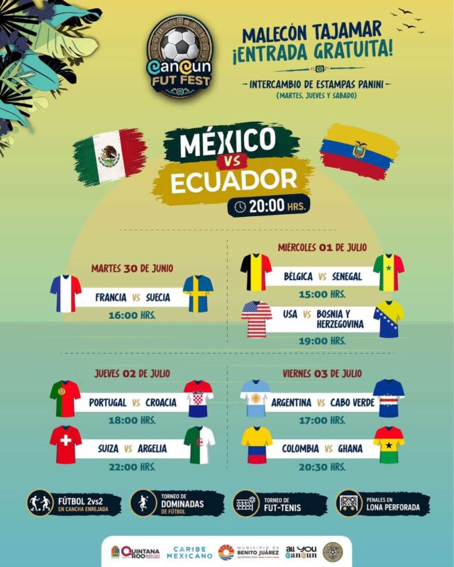 México vs Ecuador se verá gratis en Malecón Tajamar: horarios y partidos del Fut Fest