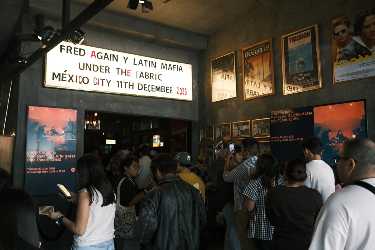 Latin Mafia y Fred again presentan “Under the Fabric” en Cine Tonalá