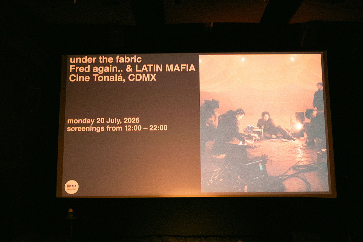 Latin Mafia y Fred again presentan “Under the Fabric” en Cine Tonalá