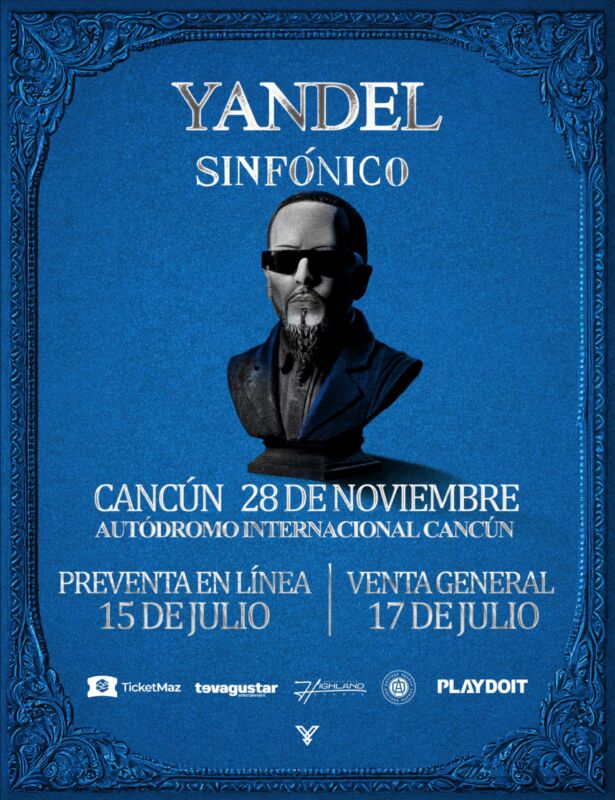 Yandel Sinfónico en Cancún con orquesta en vivo: fecha, boletos y precios