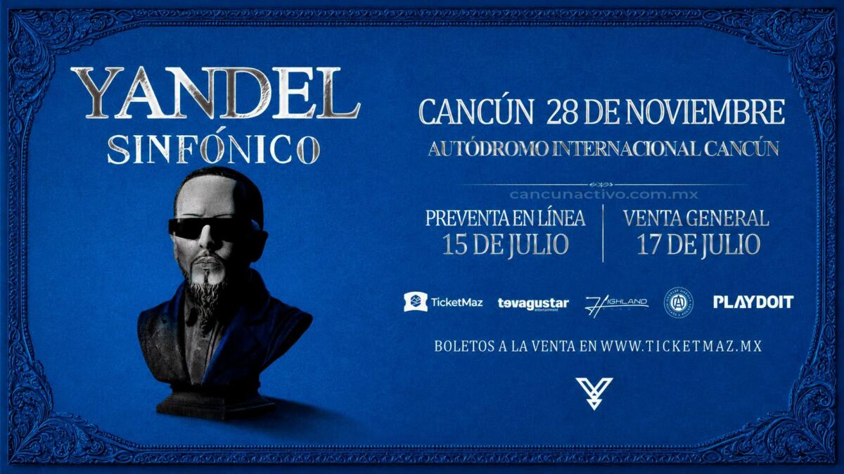 Yandel Sinfónico en Cancún: anuncian concierto en el Autódromo Internacional