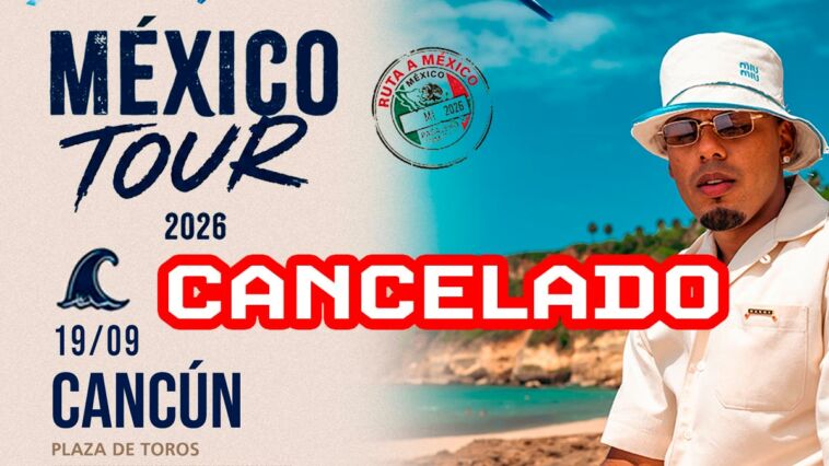 Cancelan concierto de Myke Towers en Cancún