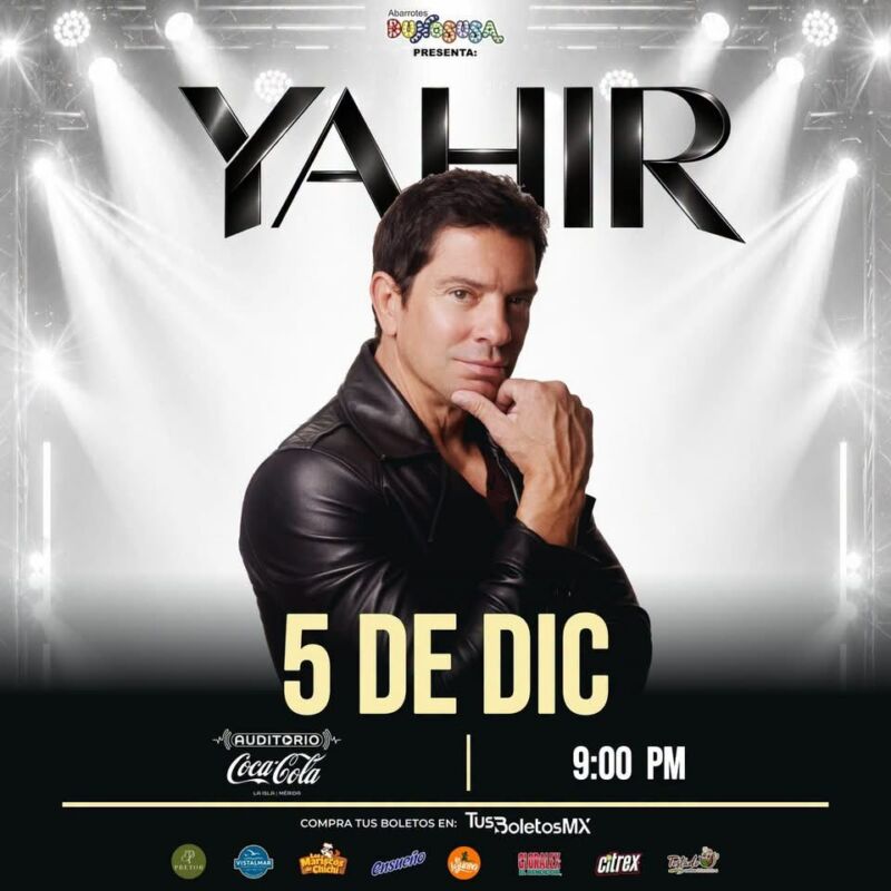 Yahir llegará a Mérida con concierto este diciembre Yahir llegará a Mérida con concierto este diciembre