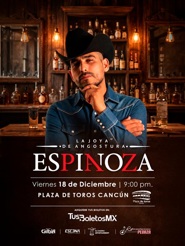 Espinoza Paz llegará a Cancún con un concierto en la Plaza de Toros este 2026